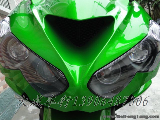 【全新川崎跑车】2012年全新川崎超级跑车欧版六眼魔神ZZR1400绿色黑色 图片 1
