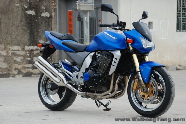 06年 Kawasaki  蓝色街头王者风欲 Z1000 蓝黑 图片 0